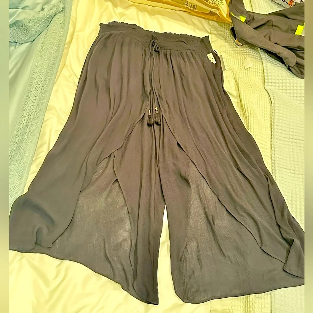 Chelsea28 Black Split Leg Pant XL NWT - Picture 1 of 8